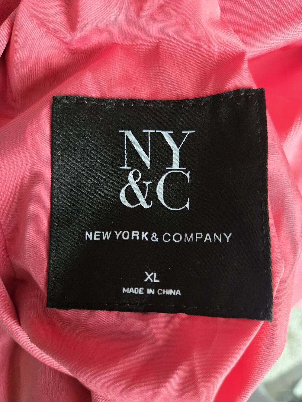 New York & Company Reversible Hooded Faux Fur Bomber Jacket Pink Coral XL - Picture 7 of 9